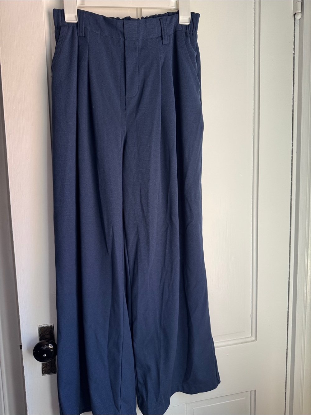 HALARA Navy Wide-Leg Men's Dress Pants